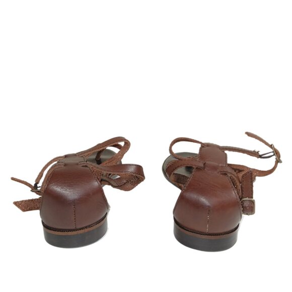 Rampage Gladiator Sandals Womens 8 Brown Leather Boho Strappy Noemi Sandals - Picture 4 of 6